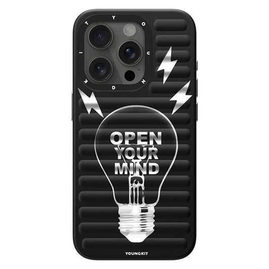 Apple iPhone 15 Pro Max Kılıf M-safe Şarj Özellikli Youngkit Open Mind Serisi Kapak