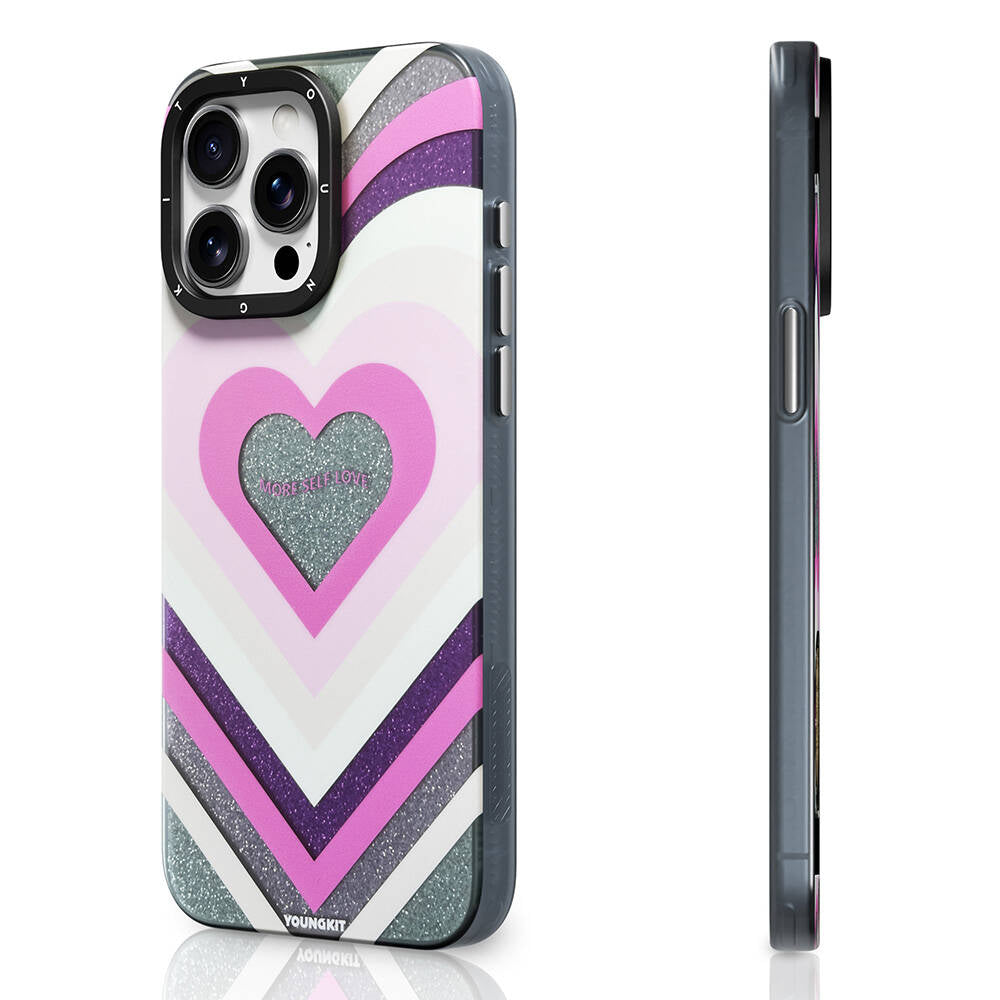 Apple iPhone 15 Pro Max Kılıf M-safe Şarj Özellikli Youngkit Star Dazzle Serisi Kapak