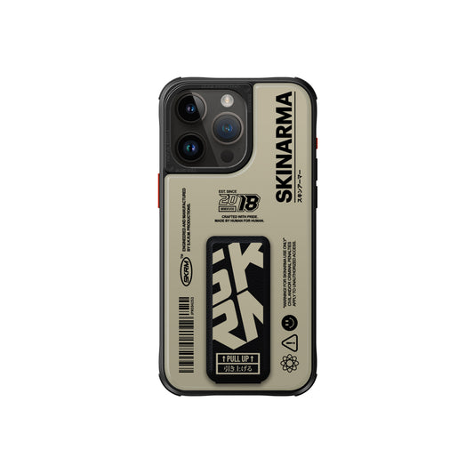 iPhone 15 Pro Max Kılıf SkinArma Desenli Airbag Tasarımlı Standlı Spunk Kılıf Koyu Yeşil