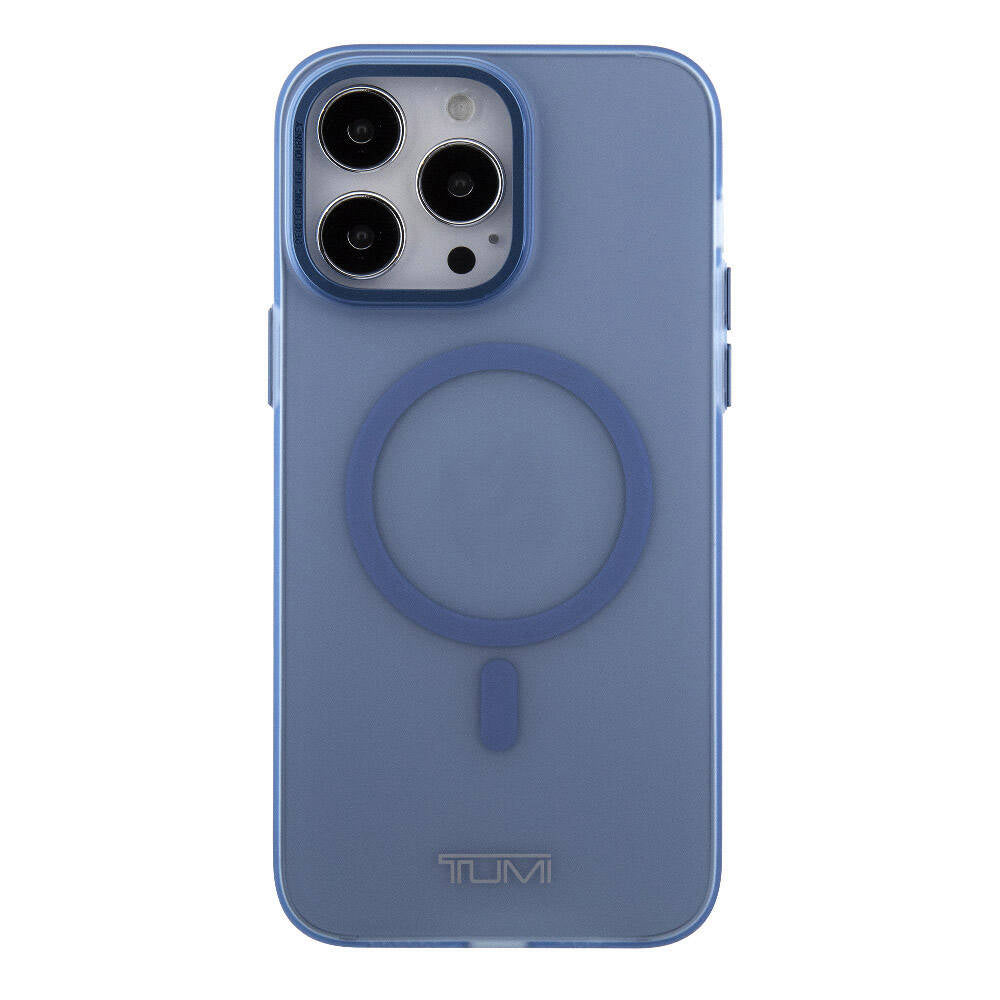 iPhone 15 Pro Max Kılıf TUMI Orjinal Lisanslı Magsafe Şarj Özellikli Buzlu Mat Kılıf Mor