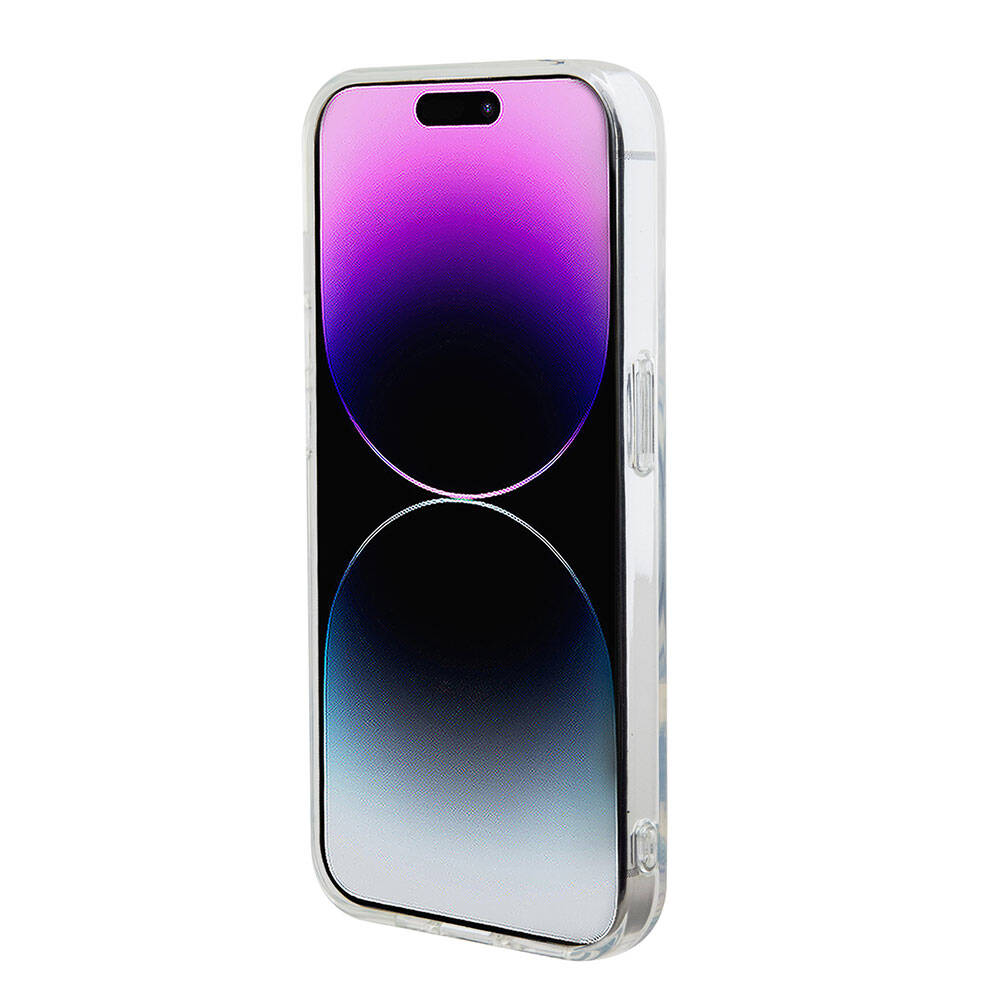 iPhone 15 Pro Max Kılıf U.S. Polo Assn. Orjinal Lisanslı Magsafe Şarj Özellikli Transparan Tasarım Kılıf Mor