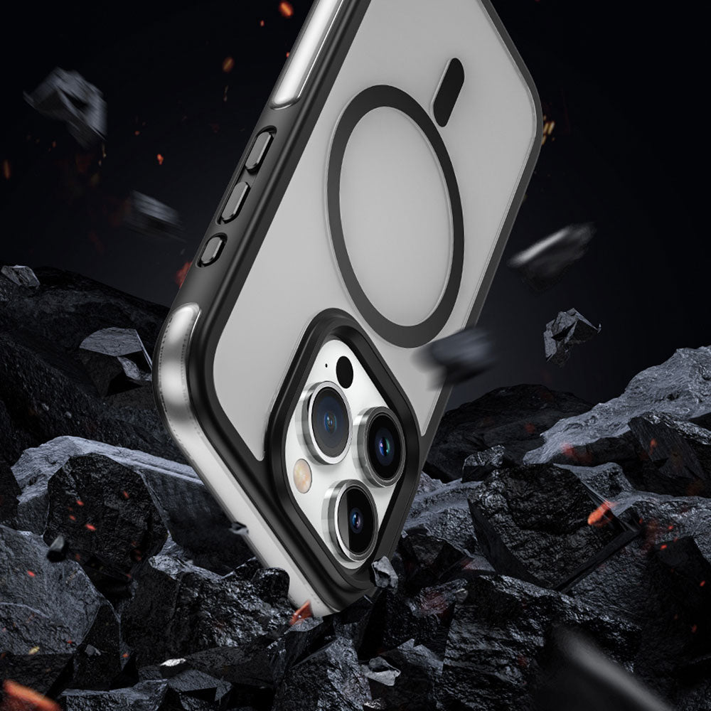 iPhone 15 Pro Max Kılıf Wiwu ZKK-012 Magsafe Şarj Özellikli Air Cushion Kılıf Yeşil