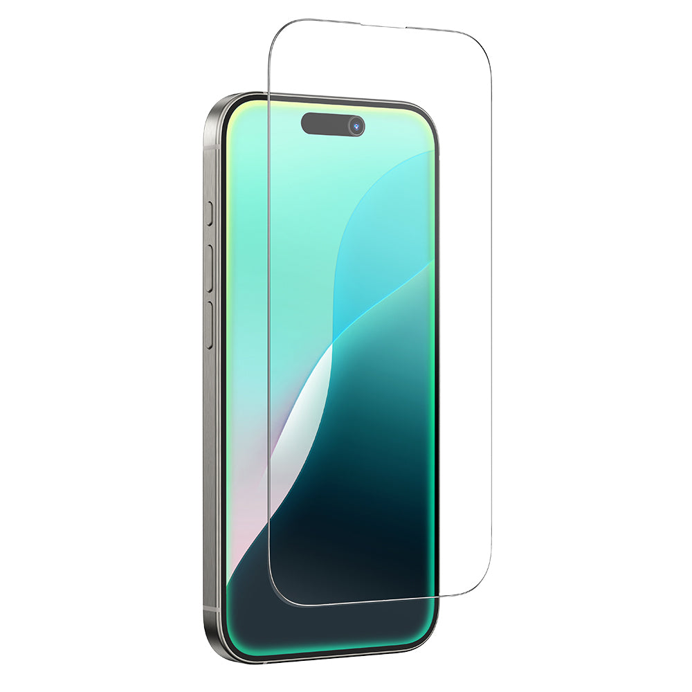 Apple iPhone 16 Amazingthing Radix Mat Parmak İzi Bırakmayan Temperli Cam Ekran Koruyucu Siyah