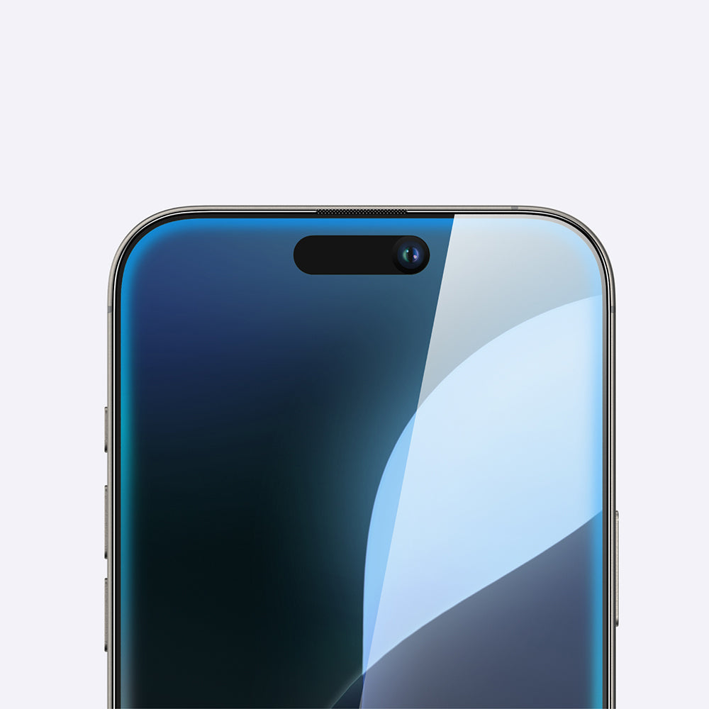 Apple iPhone 16 Amazingthing Titan Parmak İzi Bırakmayan Temperli Cam Ekran Koruyucu Siyah