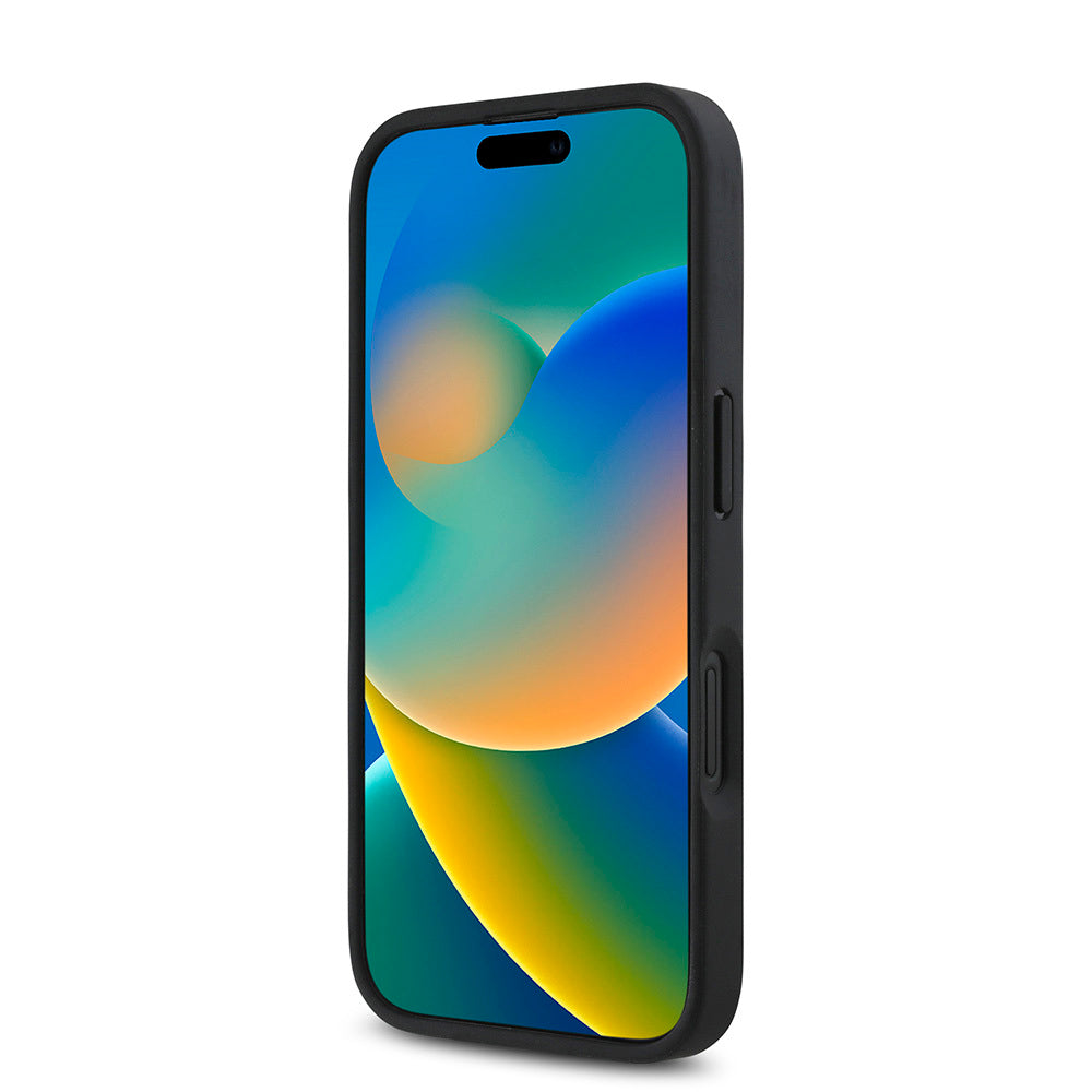 iPhone 16 Kılıf DKNY Orjinal Lisanslı Magsafe Şarj Özellikli 3D Yazılı Repeat Pattern Kılıf Kahverengi