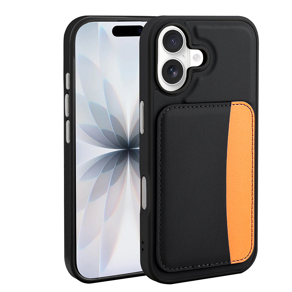 Apple iPhone 16 Kılıf Kartlıklı Zore X-Kart Silikon Kapak