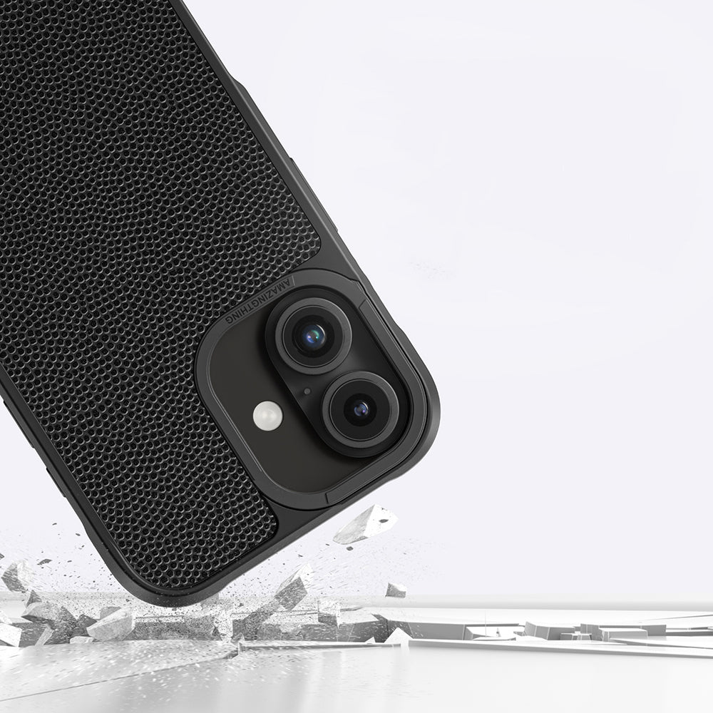 iPhone 16 Kılıf Magsafe Şarj Özellikli Amazingthing Glamour Serisi Kılıf Siyah