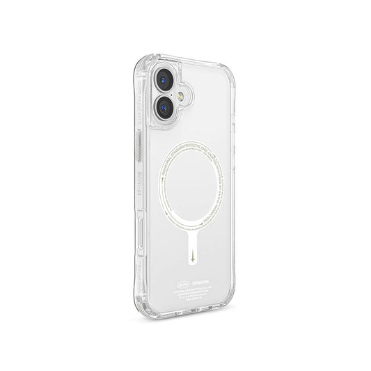 iPhone 16 Kılıf Magsafe Şarj Özellikli Şeffaf Airbag Tasarımlı Skinarma Saido Nightglow Kılıf Şeffaf