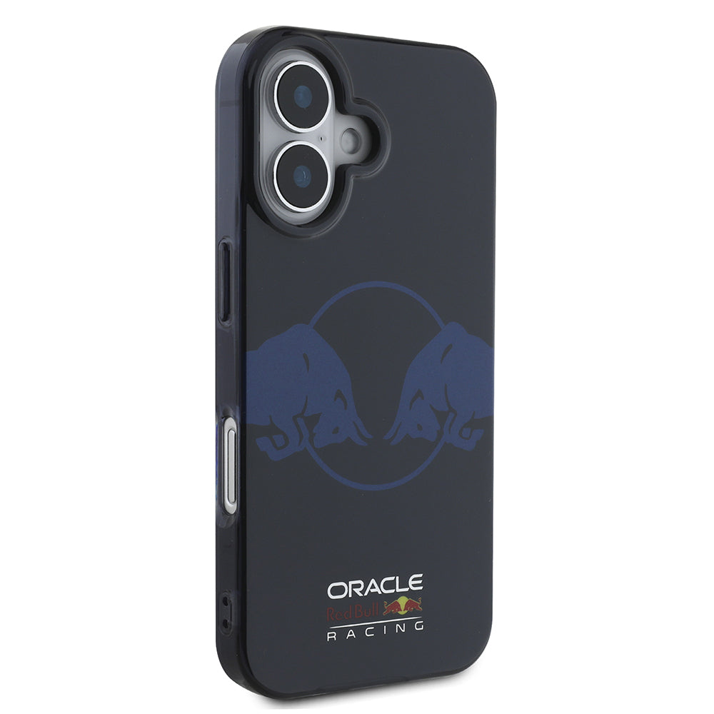 Apple iPhone 16 Kılıf Redbull Orjinal Lisanslı M-safe Şarj Özellikli IML Çift Boğa Baskılı Sert PC  Kapak Lacivert