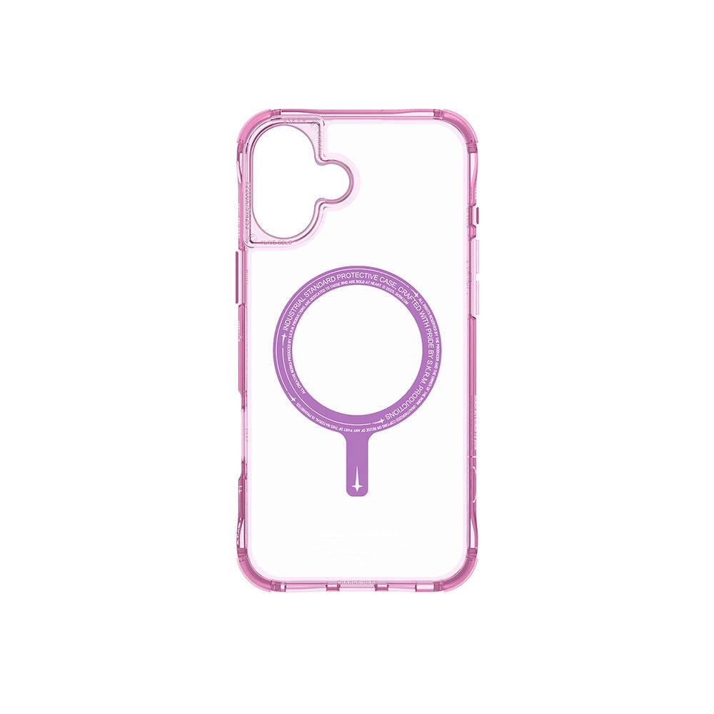 iPhone 16 Plus Kılıf Magsafe Şarj Özellikli Şeffaf Airbag Tasarımlı Skinarma Saido Kılıf Şeffaf