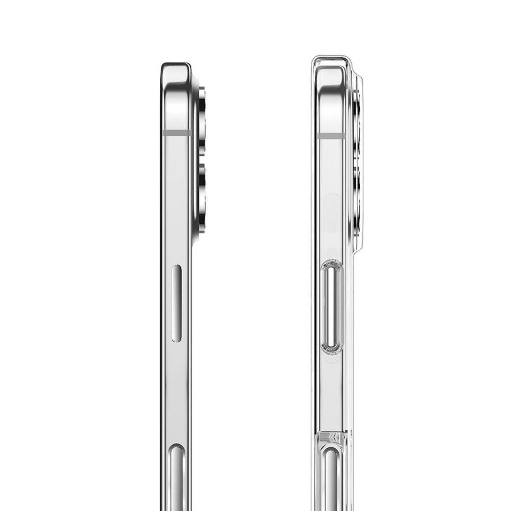 iPhone 16 Plus Kılıf Magsafe Şarj Özellikli Transparan Sert PC Wlons Pita Kılıf Şeffaf