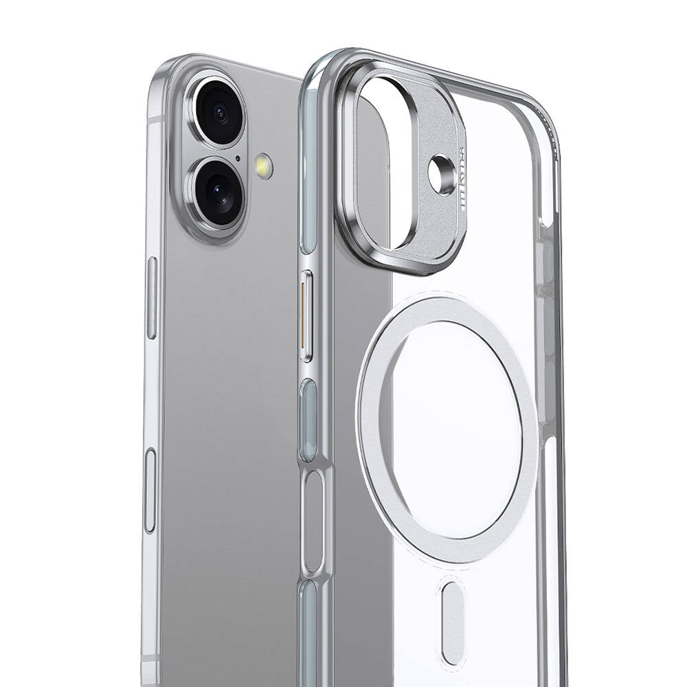 iPhone 16 Plus Kılıf Magsafe Şarj Özellikli Wlons Standlı Efsane Kılıf Siyah