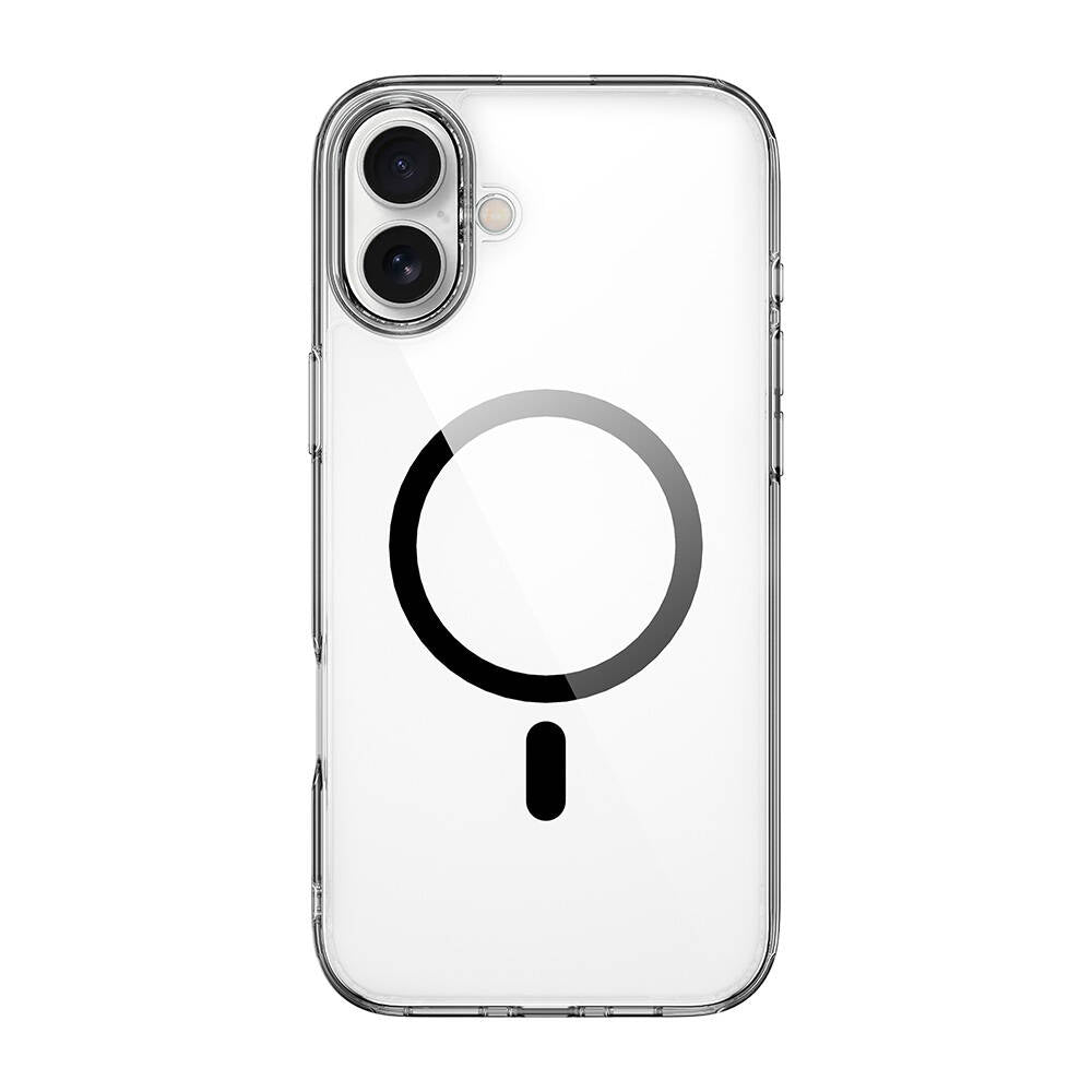 iPhone 16 Plus Kılıf Wiwu MCC-101 iShield Pro Serisi Magsafe Şarj Özellikli Crystal Sert PC Kılıf Siyah