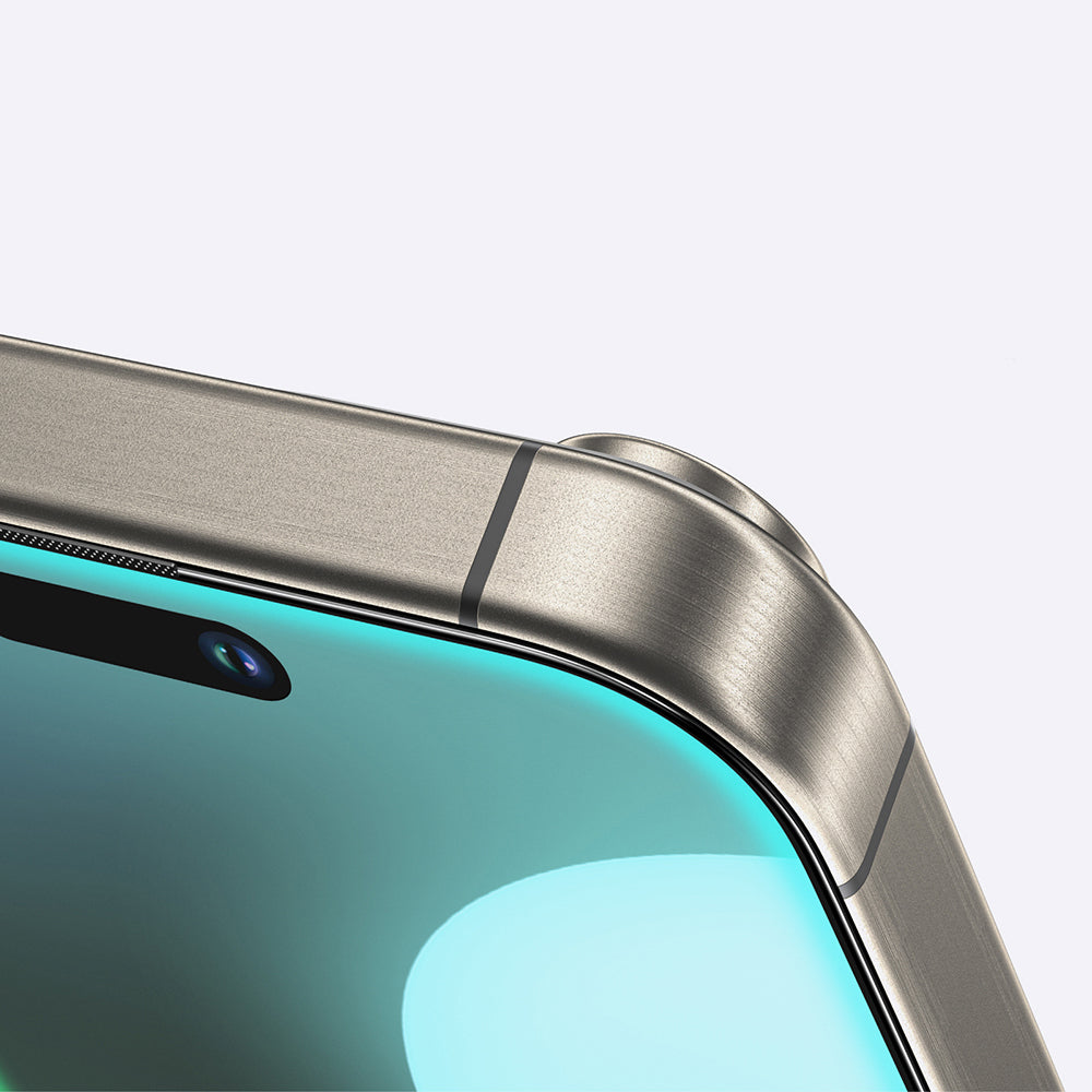 Apple iPhone 16 Pro Amazingthing Titan Mat Parmak İzi Bırakmayan Temperli Cam Ekran Koruyucu Siyah