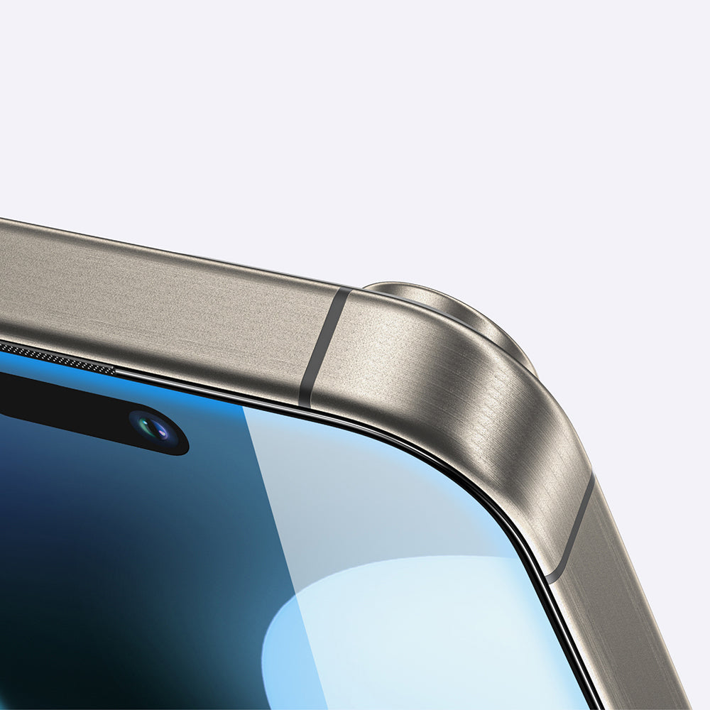 Apple iPhone 16 Pro Amazingthing Titan Parmak İzi Bırakmayan Temperli Cam Ekran Koruyucu Siyah