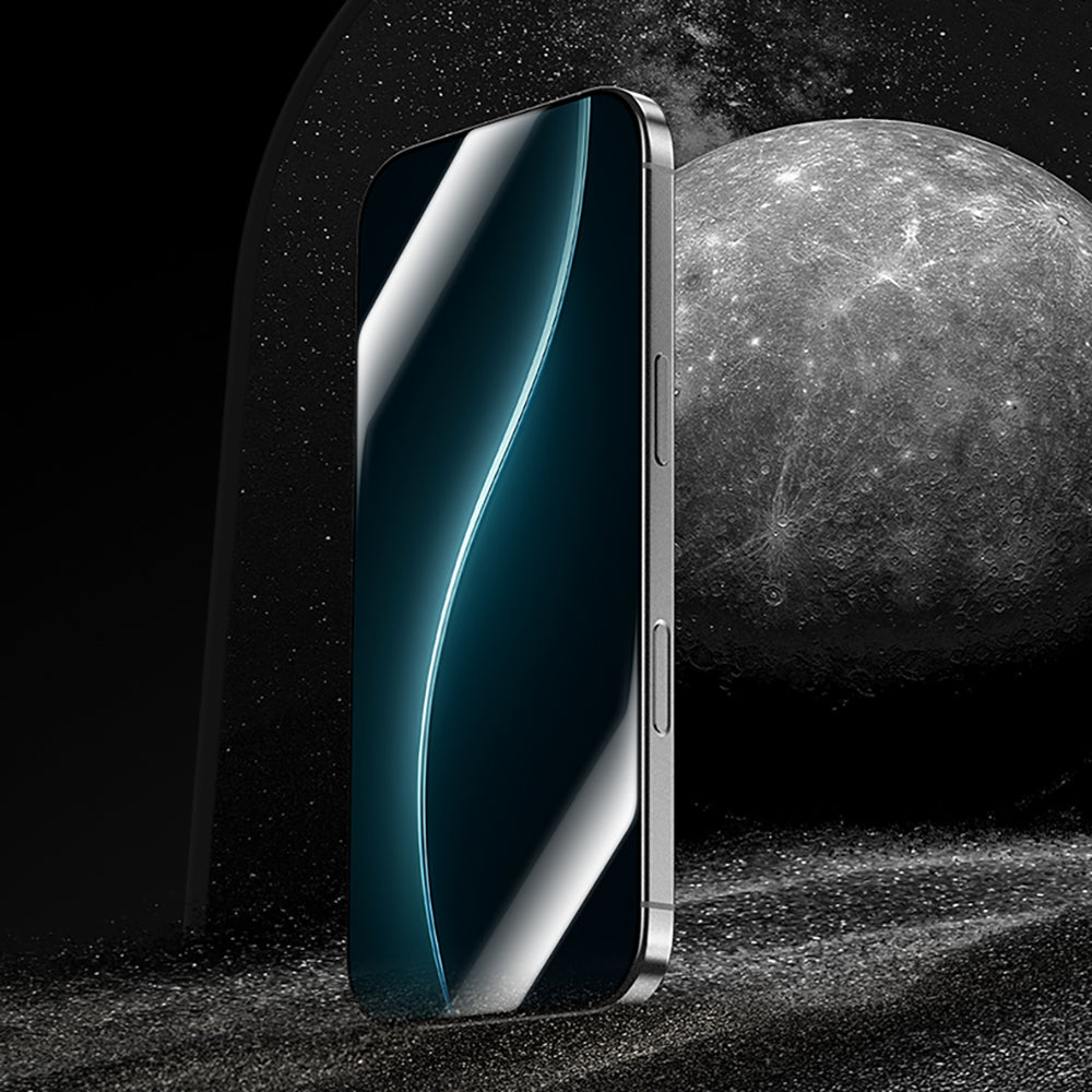 Apple iPhone 16 Pro Benks Glass Warrior HD 0.3mm Ultra İnce 0.9mm Kenarları Güçlendirilmiş Cam Ekran Koruyucu + Kolay Uygulama Aparatlı