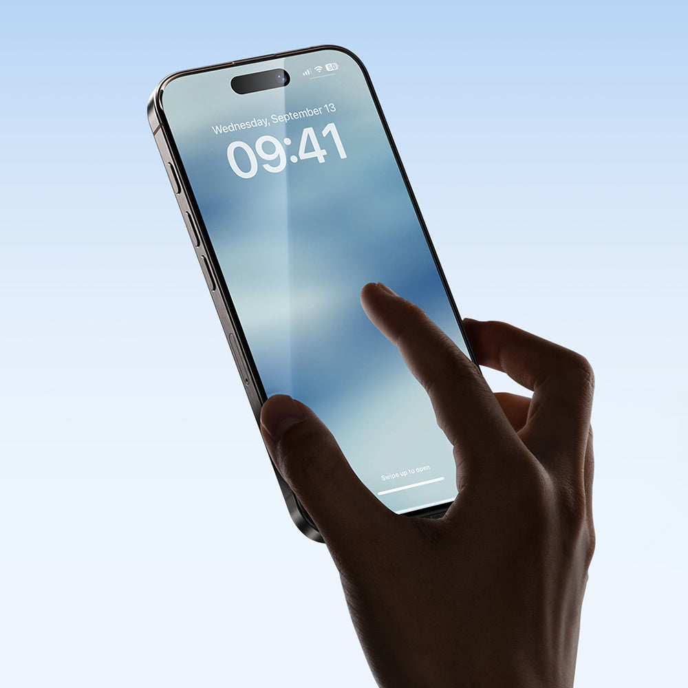 iPhone 16 Pro Benks Ultra İnce Kenarlı Ekran Koruyucu + Kolay Uygulama Aparatlı Siyah