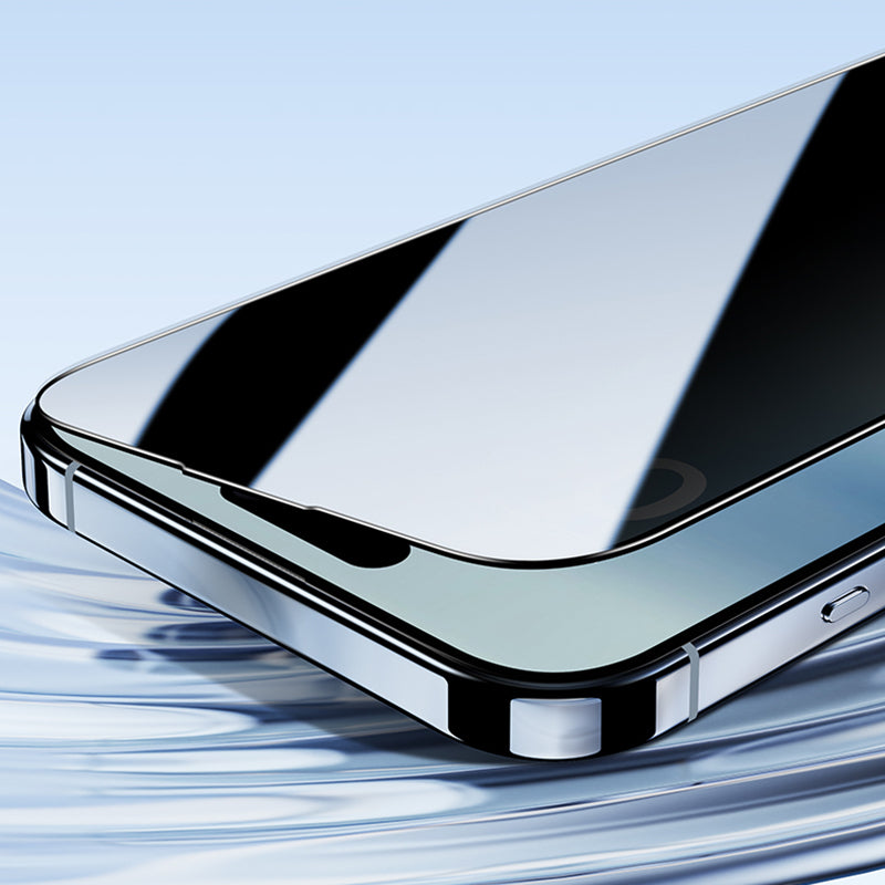 iPhone 16 Pro Benks Ultra İnce Kenarlı Privacy Hayalet Ekran Koruyucu + Kolay Uygulama Aparatlı Siyah