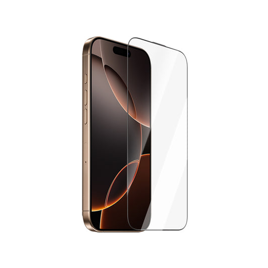 Apple iPhone 16 Pro CaseWorld Armor Serisi Eyesafe Teknolojili 0.15mm 3D Temperli Cam Ekran Koruyucu + Uygulama Aparatlı