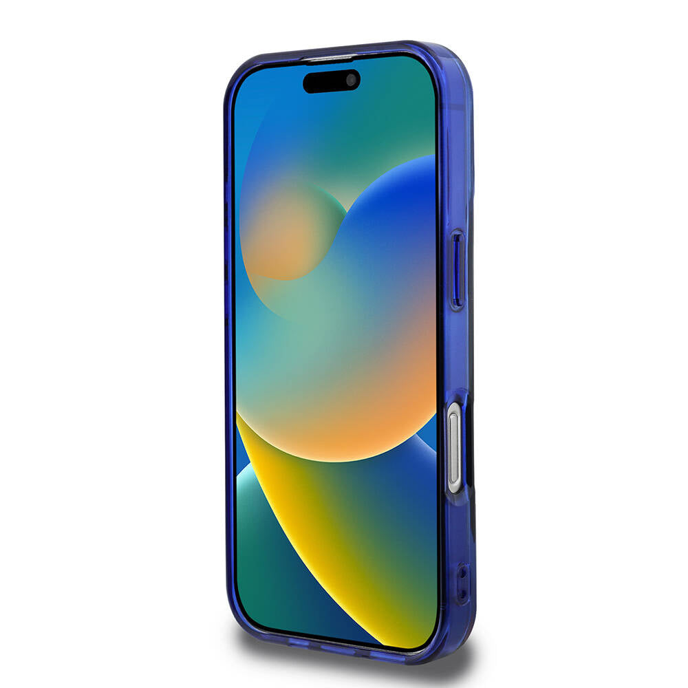 iPhone 16 Pro Kılıf BMW Orjinal Lisanslı Magsafe Şarj Özellikli M Logolu Üç Renk Çizgili Motorsport Circle Kılıf Siyah