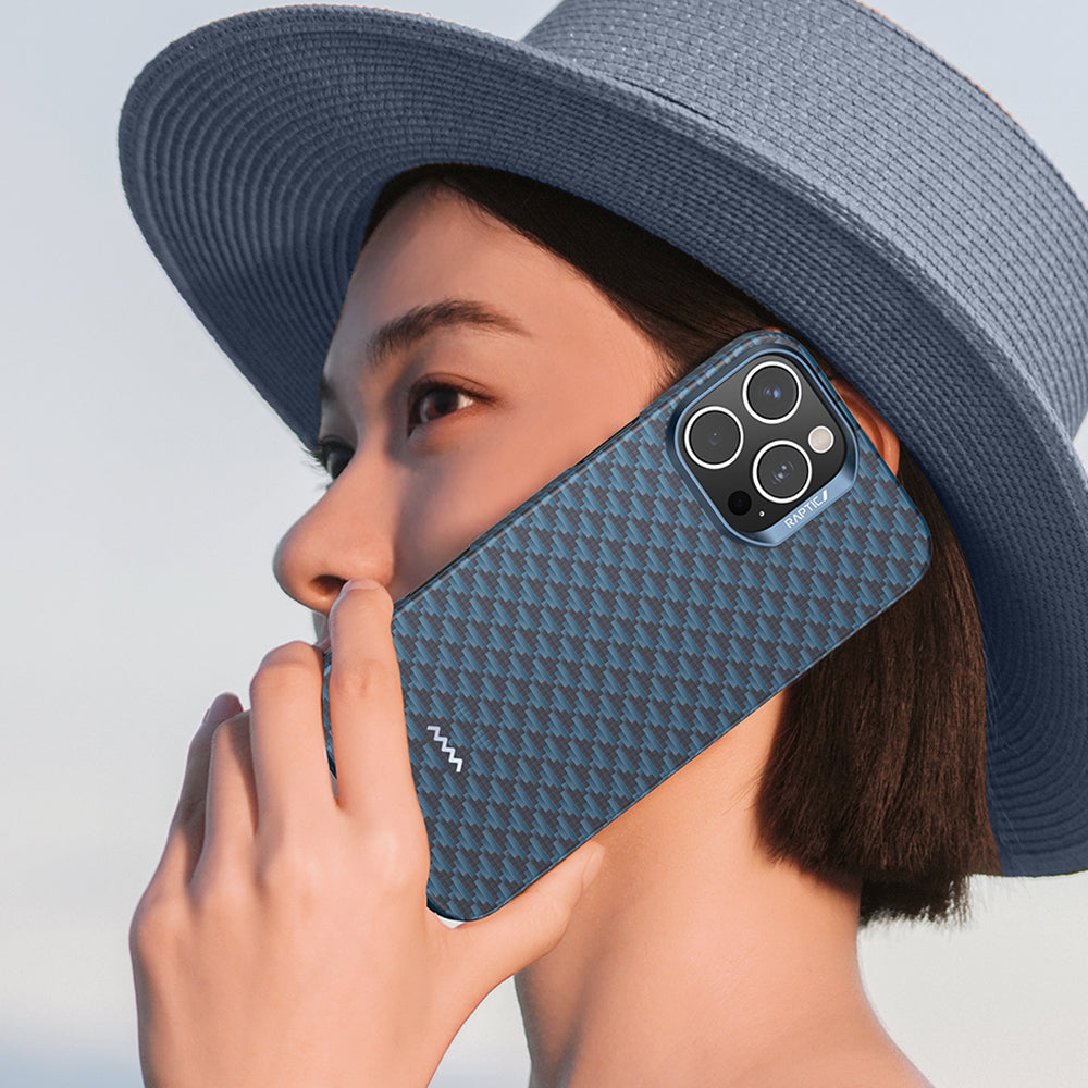 Apple iPhone 16 Pro Kılıf M-safe Şarj Özellikli Raptic Aramid Skin Origin Serisi Kapak Kahverengi