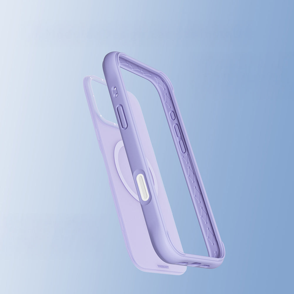 Apple iPhone 16 Pro Kılıf M-safe Şarj Özellikli Youngkit Macaroon Serisi Kapak Sarı