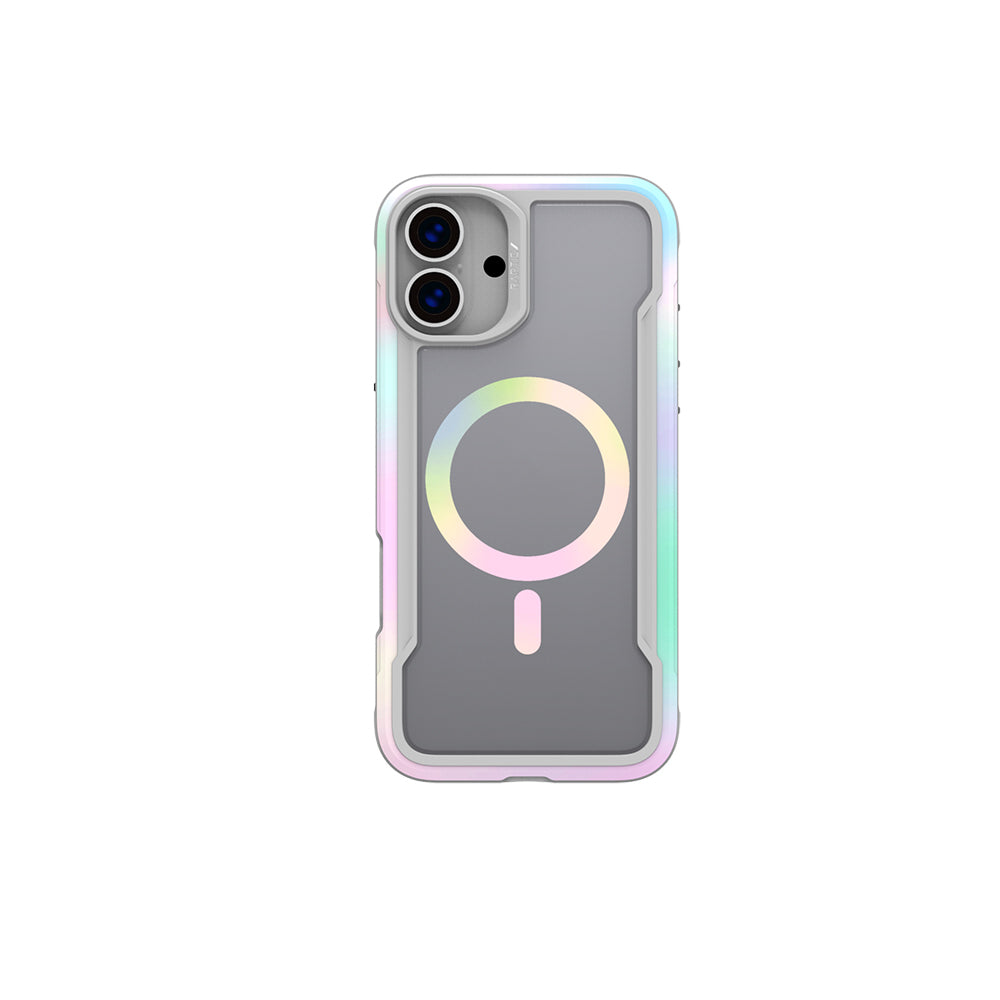 Apple iPhone 16 Pro Kılıf M-safe Şarj Özellikli Airbagli Raptic Shield 2.0 Serisi Şeffaf Arka Yüzey Kapak Beyaz