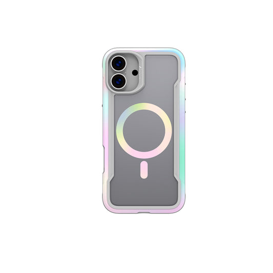 Apple iPhone 16 Pro Kılıf M-safe Şarj Özellikli Airbagli Raptic Shield 2.0 Serisi Şeffaf Arka Yüzey Kapak Beyaz