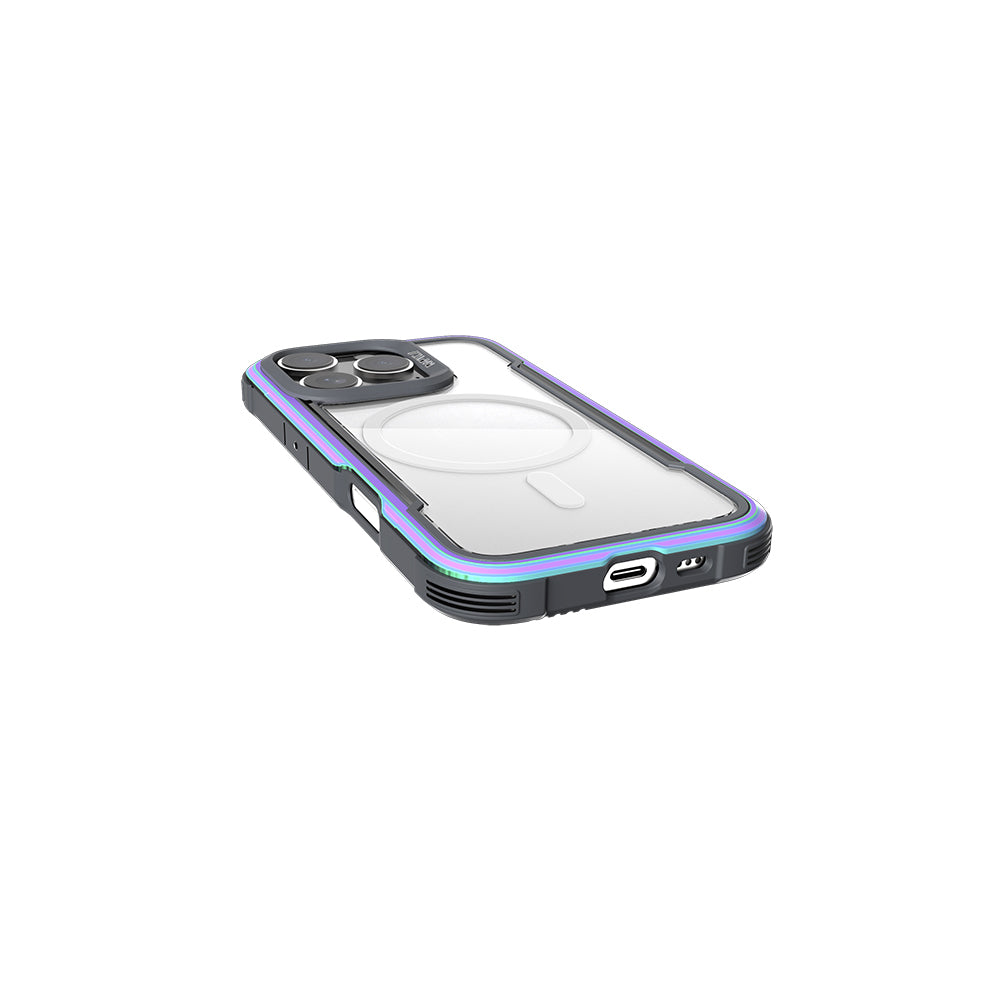 Apple iPhone 16 Pro Kılıf M-safe Şarj Özellikli Airbagli Raptic Shield Serisi Şeffaf Arka Yüzey Kapak Yeşil