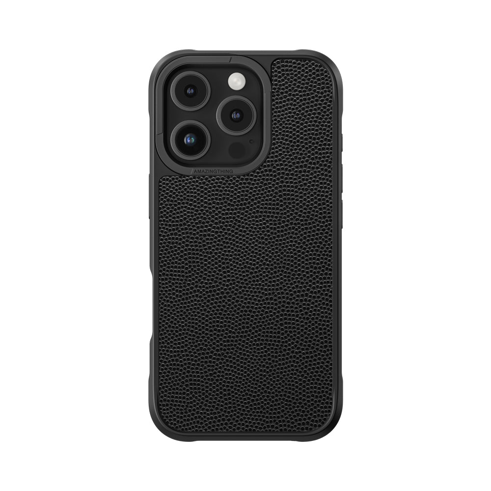 iPhone 16 Pro Kılıf Magsafe Şarj Özellikli Amazingthing Glamour Serisi Kılıf Siyah