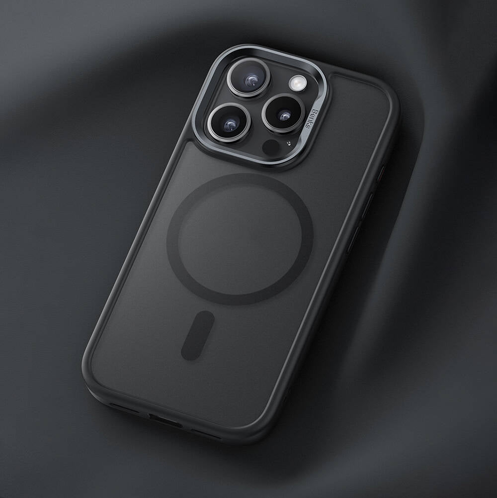 iPhone 16 Pro Max Kılıf Magsafe Şarj Özellikli Benks Mist Protective Kılıf Gri