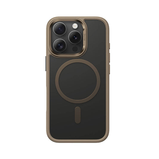 iPhone 16 Pro Max Kılıf Magsafe Şarj Özellikli Benks Mist Protective Kılıf Titanyum-Gold