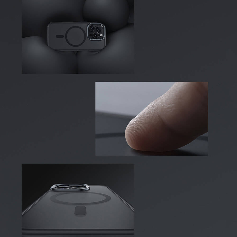 iPhone 16 Pro Kılıf Magsafe Şarj Özellikli Benks Mist Protective Kılıf Gri