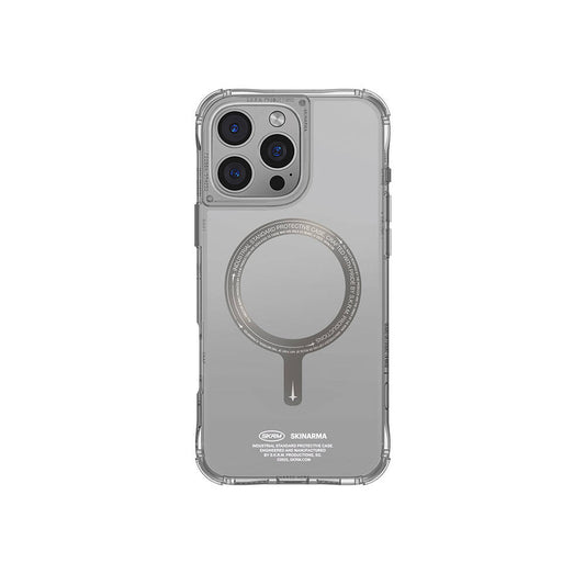 Apple iPhone 16 Pro Kılıf M-safe Şarj Özellikli Şeffaf Airbag Tasarımlı Skinarma Saido Prime Kapak