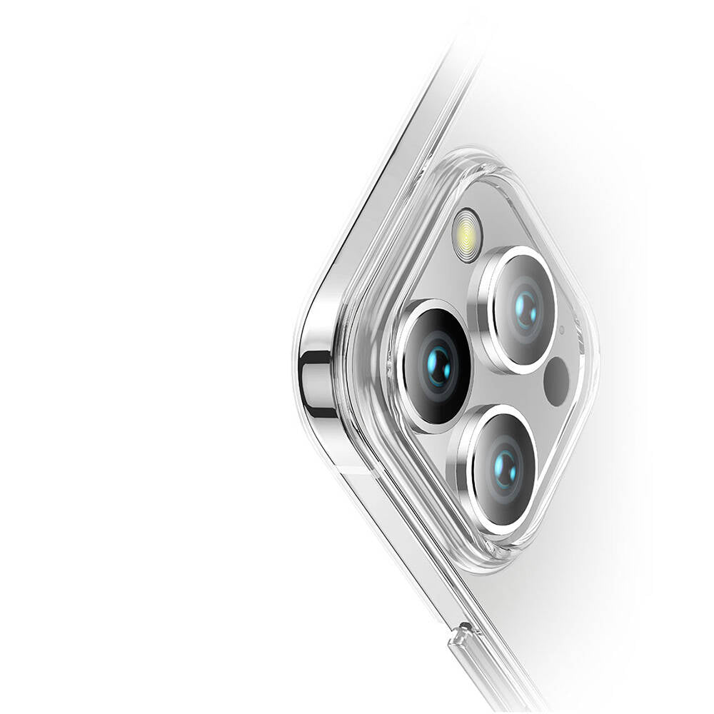 iPhone 16 Pro Kılıf Magsafe Şarj Özellikli Transparan Sert PC Wlons Pita Kılıf Şeffaf