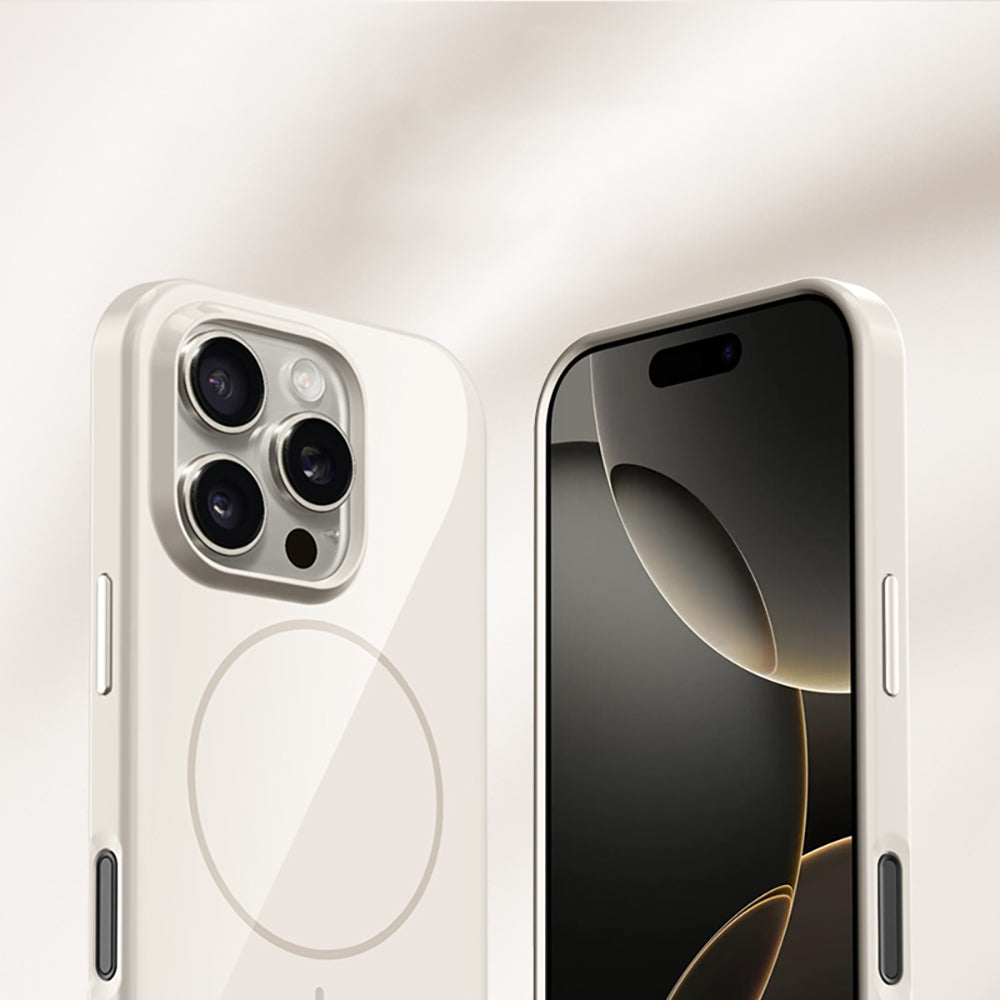 Apple iPhone 16 Pro Kılıf M-safe Şarj Özellikli Wlons Frego Kapak Mavi