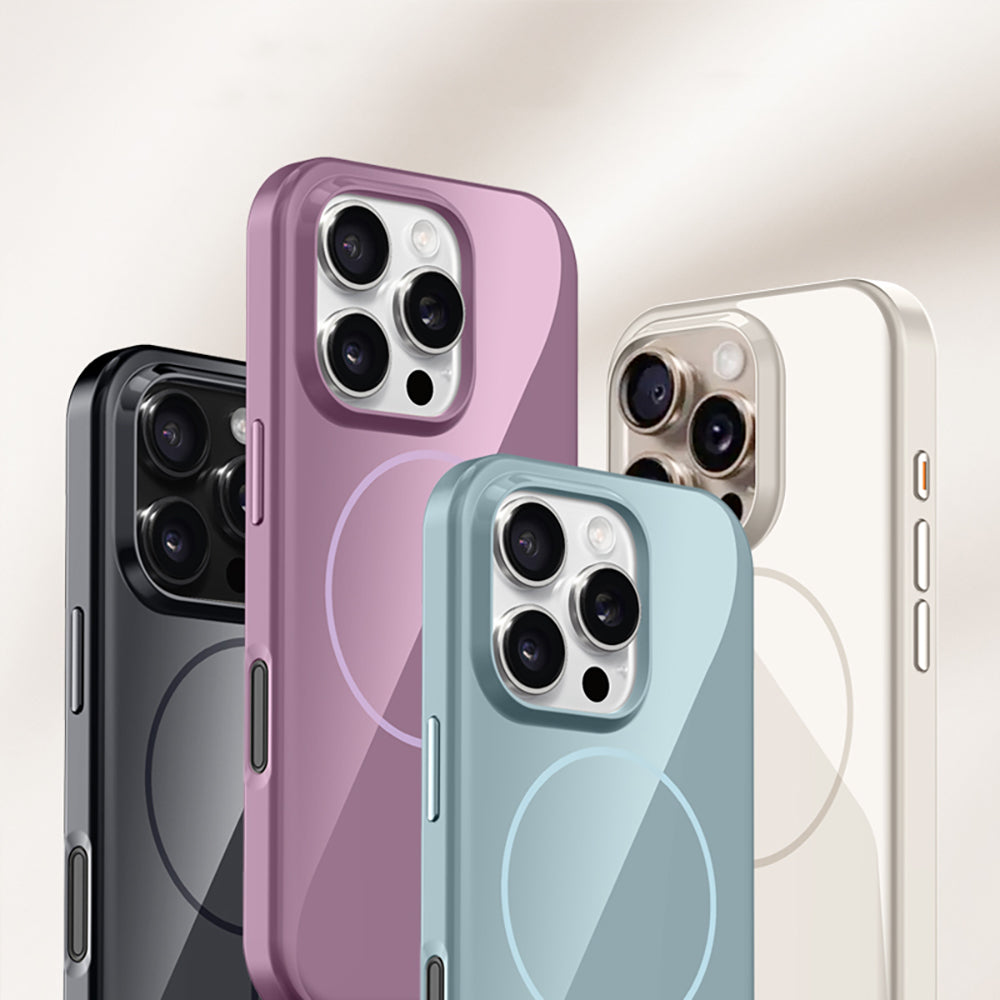 Apple iPhone 16 Pro Kılıf M-safe Şarj Özellikli Wlons Frego Kapak Siyah