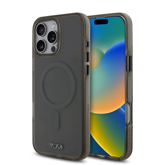 iPhone 16 Pro Kılıf TUMI Orjinal Lisanslı Magsafe Şarj Özellikli Airbagli Transparan Kılıf Haki