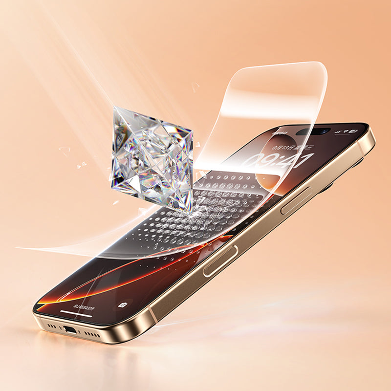 Apple iPhone 16 Pro Max Benks 0.3mm InvisiWarrior Ekranı Tam Kaplayan Full Şeffaf Ekran Koruyucu Şeffaf