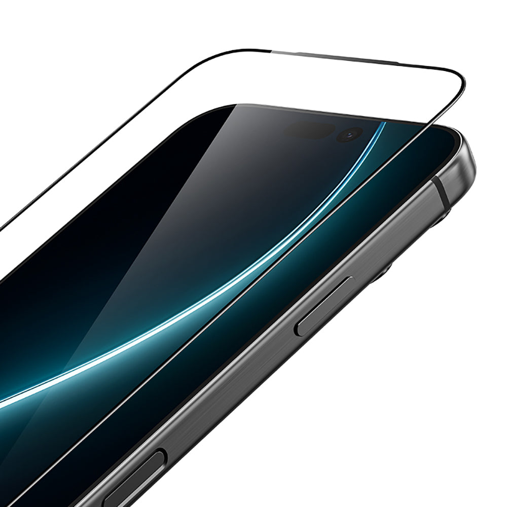 Apple iPhone 16 Pro Max Benks Glass Warrior HD 0.3mm Ultra İnce 0.9mm Kenarları Güçlendirilmiş Cam Ekran Koruyucu + Kolay Uygulama Aparatlı