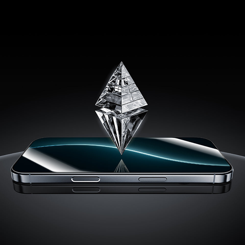 Apple iPhone 16 Pro Max Benks Glass Warrior HD 0.3mm Ultra İnce 0.9mm Kenarları Güçlendirilmiş Cam Ekran Koruyucu + Kolay Uygulama Aparatlı