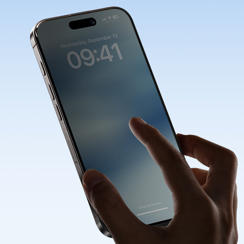 iPhone 16 Pro Max Benks Ultra İnce Kenarlı Privacy Hayalet Ekran Koruyucu + Kolay Uygulama Aparatlı Siyah