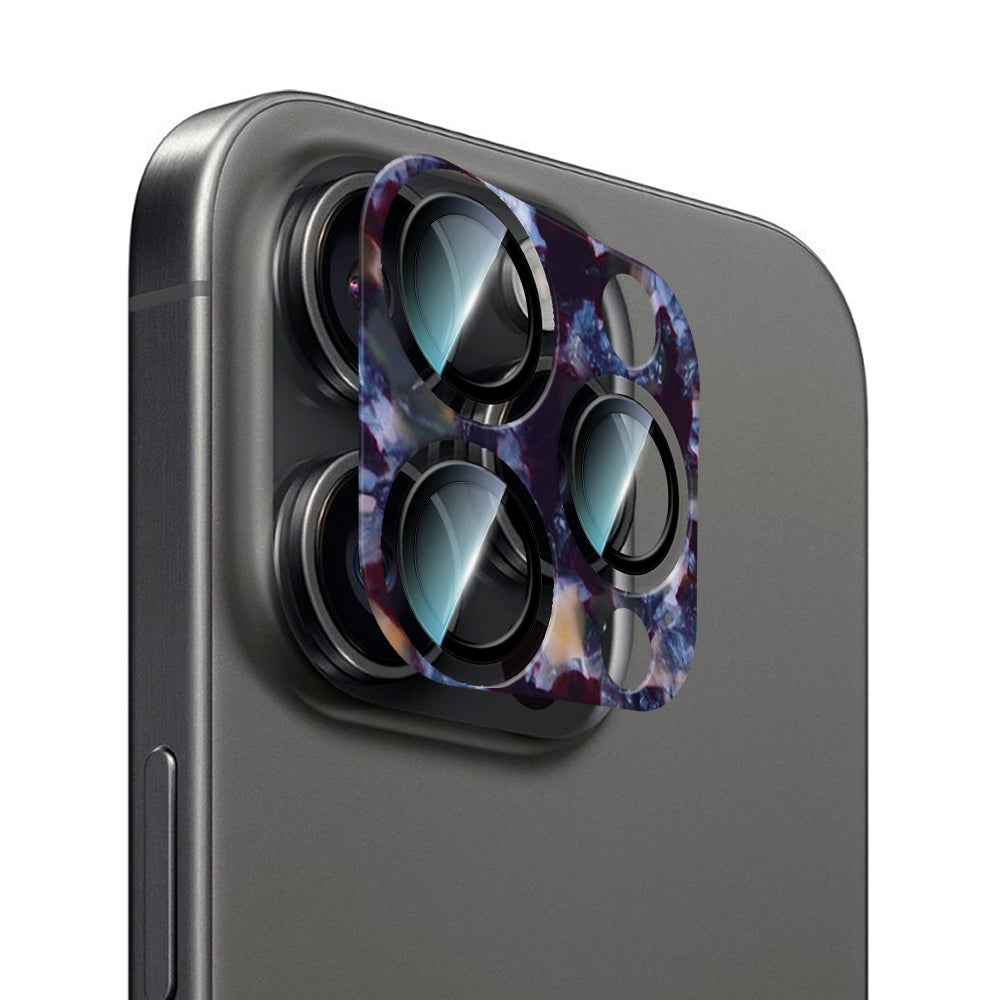 Apple iPhone 16 Pro Max CaseWorld Crystal Color Serisi Full Kamera Lens Koruyucu Gri