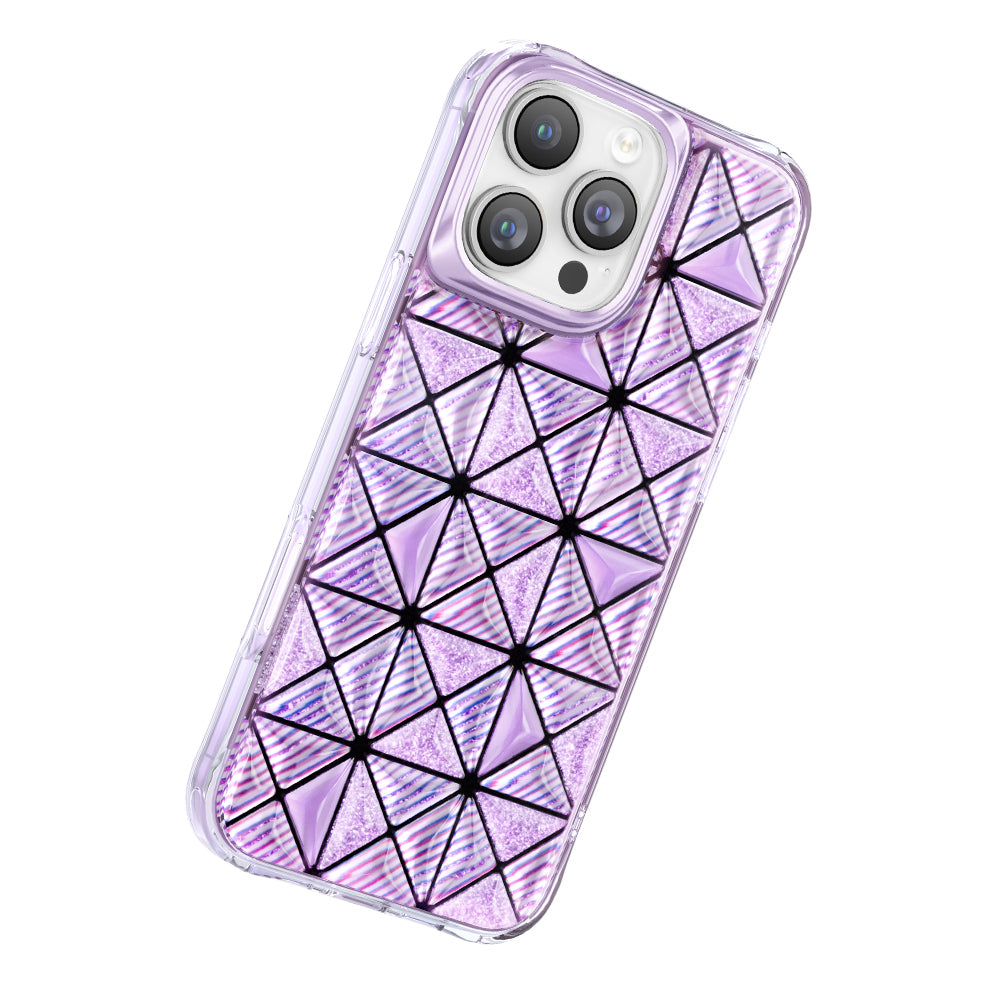 Apple iPhone 16 Pro Max Kılıf 3D Buz Blok Desenli Zore Paris Kairo TPU Kapak