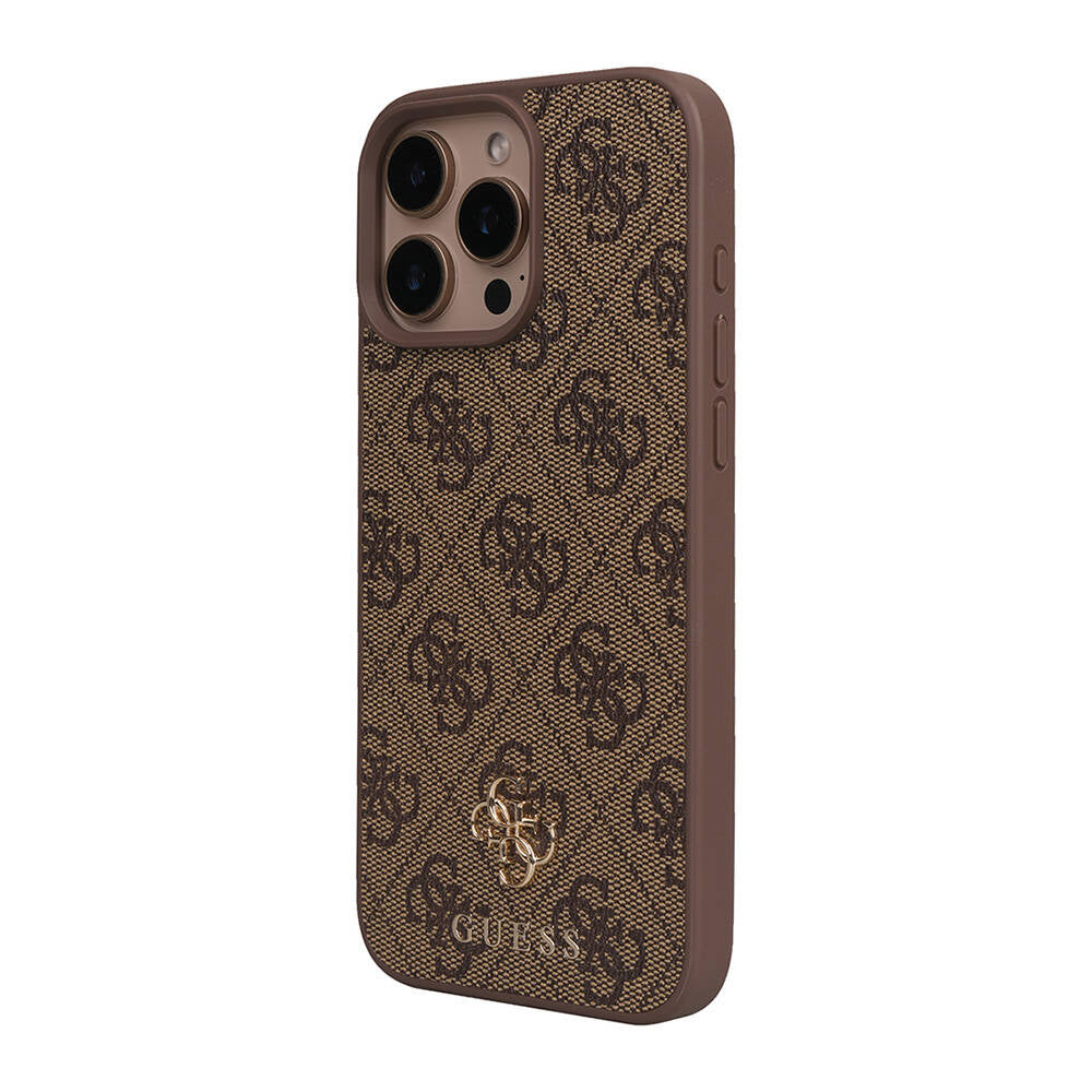 Apple iPhone 16 Pro Max Kılıf Guess Orjinal Lisanslı M-safe Şarj Özellikli Small 4G Classic Kapak