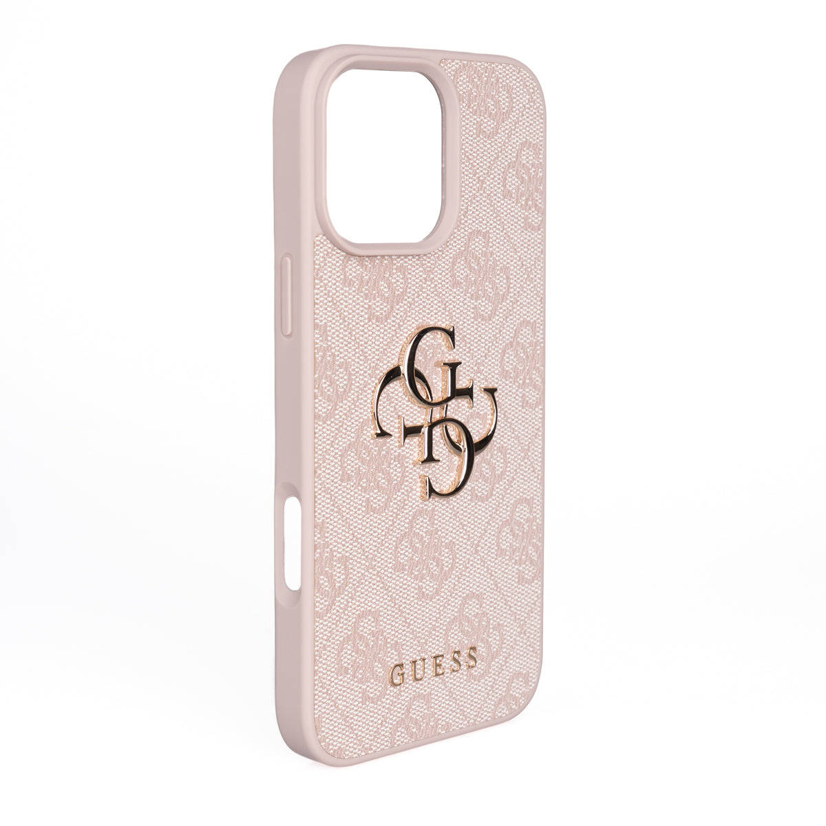 Apple iPhone 16 Pro Max Kılıf Guess Orjinal Lisanslı PU Deri 4G Büyük Metal Logolu Çapraz Vücut Askılı Kapak Kahverengi