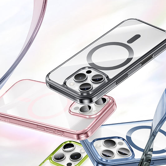Apple iPhone 16 Pro Max Kılıf M-safe Şarj Özellikli Airbagli Şeffaf Benks LucentPro Serisi Kapak