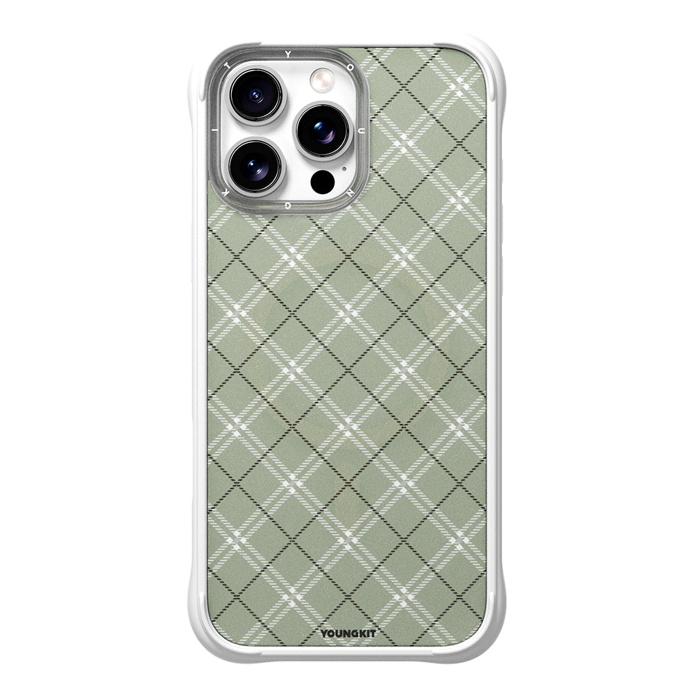 Apple iPhone 16 Pro Max Kılıf M-safe Şarj Özellikli Youngkit Argyle Serisi Kapak