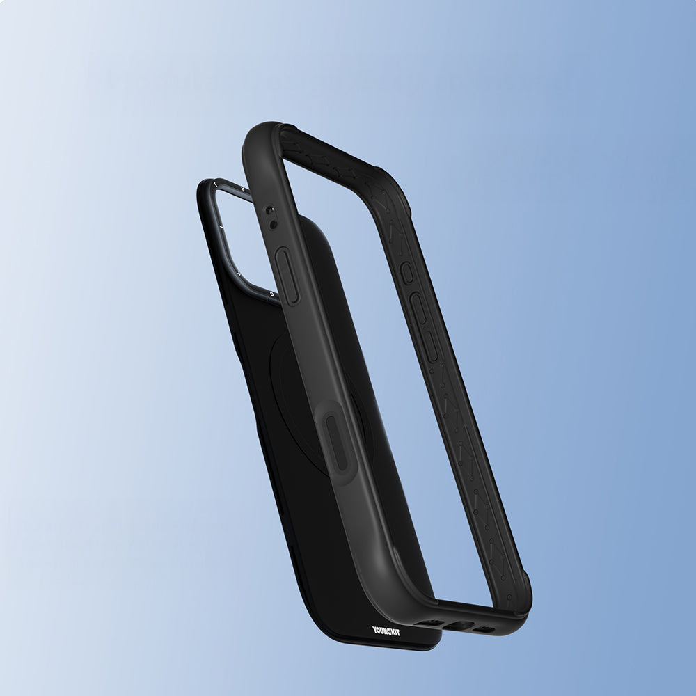 Apple iPhone 16 Pro Max Kılıf M-safe Şarj Özellikli Youngkit Macaroon Serisi Kapak Pembe