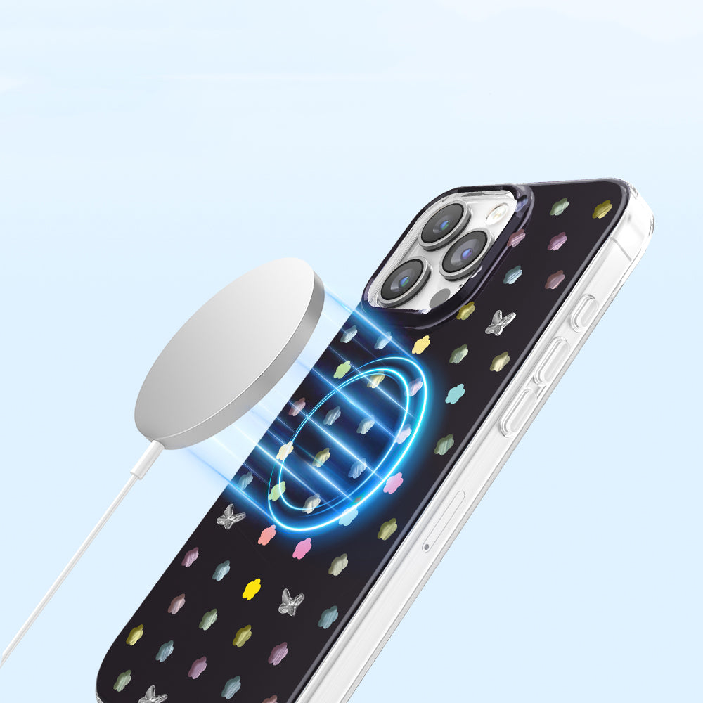 Apple iPhone 16 Pro Max Kılıf M-Safe Şarj Özellikli Zore Paris Axen Sert PC Kapak